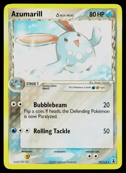 Pokemon Card - Azumarill Delta Species 19/113 Rare - Image 1