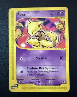 Pokemon TCG Abra & Kadabra Basic & Stage 1 Cards 2002 Lot of 2 - Image 2