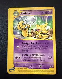 Pokemon TCG Abra & Kadabra Basic & Stage 1 Cards 2002 Lot of 2 - Image 3
