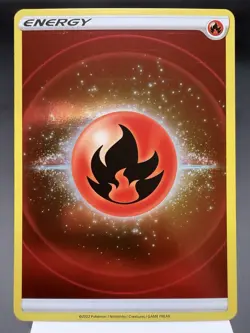 Fire Energy - Reverse Holo - 2022 - Crown Zenith Pokemon Card NM - Image 1