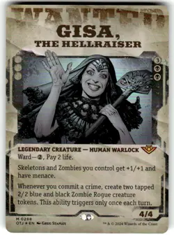Gisa, the Hellraiser (Showcase) Outlaws of Thunder Junction Foil MTG NM - Image 1