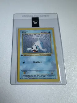 Pokemon Cards: Base Set 1st Edition Uncommon: Seel 41/102 WOTC vintage - Image 1
