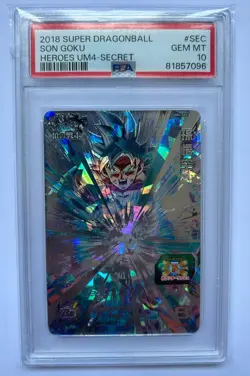 PSA 10 Son Goku UM4-SEC 2018 Super Dragon Ball Heroes Card Japanese - Image 1