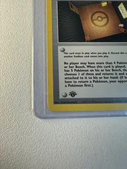 Narrow Gym 124/132 1st Edition Pokemon Card Gym Heroes Common WOTC NM - Image 2