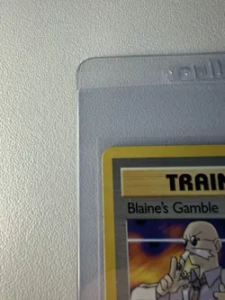 1st Edition Blaine’s Gamble 121/132 Gym Heroes Pokemon Card WOTC TCG - Image 3