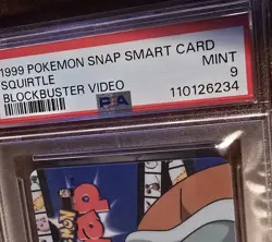 5¼" Squirtle 1999 Blockbuster Video Pokemon Snap Smart Card PSA 9 Grade Gem Mint - Image 2