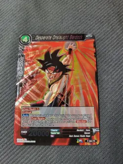 1x Desperate Onslaught Bardock P-060 PR NM-Mint Dragon Ball Super Card Game LP - Image 1