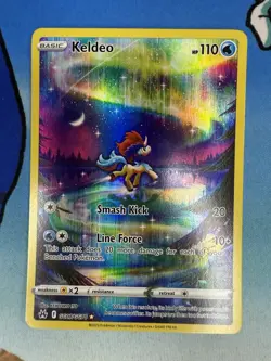 Keldeo GG07/GG70 Galarian Gallery Alt Art Crown Zenith Pokemon Card - Image 1