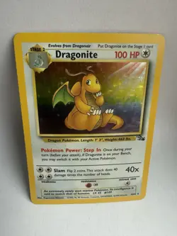 Pokemon TCG Dragonite Fossil Holo Rare Card 4/62 - Image 2
