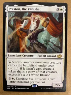 MTG 1x Preston, the Vanisher # 8 Jumpstart 2022 Magic the Gathering Card x1 NM - Image 1