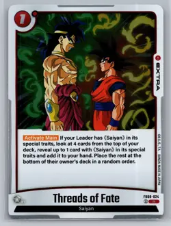 Dragon Ball Super Card Game #FB08-024 Threads of Fate Foil - Image 1