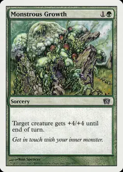 4 Monstrous Growth 4x x4 - LP - 8th/9th Edition - SPARROW MAGIC - mtg - Image 1