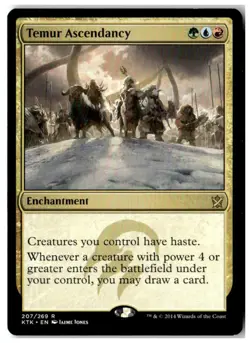 MTG Temur Ascendancy - Khans of Tarkir Moderately Played English - Image 1