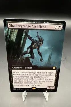 Shadowgrange Archfiend (Extended Art) Commander: Innistrad: Crimson Vow Regular - Image 1