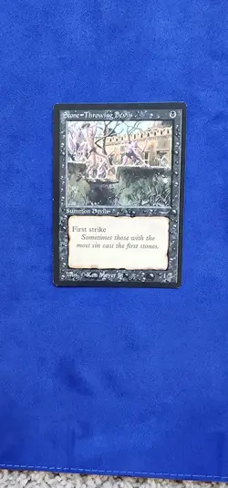 MTG Stone-Throwing "Devils" (Light) Arabian Nights in NM Condition - Image 1