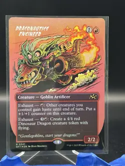 MTG - Draconautics Engineer #341 Borderless FOIL - Aetherdift (DFT) - NM - Image 1