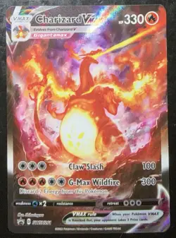Pokemon TCG Charizard VMAX SWSH261 Full Art Black Star - Image 1