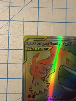 Custom Gengar&mimikyu Gx Fun Fan Art (Custom Made Card) Pokemon Card - Image 2