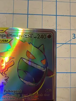 Custom Gengar&mimikyu Gx Fun Fan Art (Custom Made Card) Pokemon Card - Image 3