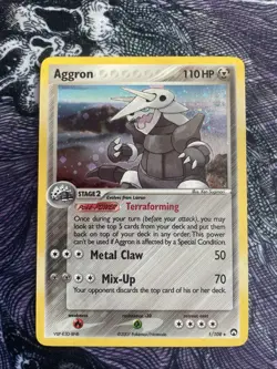 Aggron (#1/108) - Holofoil EX - Power Keepers LP Pokemon - Image 1