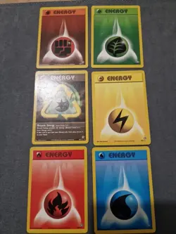 Pokemon TCG Bundle Of 6 Shown Neo Genesis Energy Cards Including Recycle Energy - Image 1