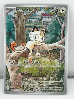 Pokemon TCG Meowth 106/094 Phantasmal Flames Illustration Rare IR - Near Mint - Image 2