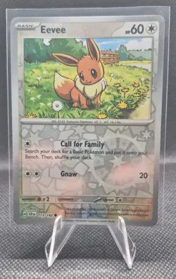 2024 Pokemon Stellar Crown Eevee #113/142 Reverse Holo - Image 1