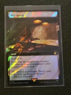 War Room - #1124 - Extended Art - Surge Foil - Rare - MTG - Doctor Who Dr. - WHO - Image 1
