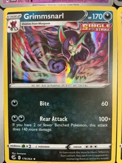 x13 Impidimp Morgrem Grimmsnarl pokemon cards mixed Lot Dark no Duplicates Rare - Image 3