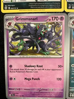 x13 Impidimp Morgrem Grimmsnarl pokemon cards mixed Lot Dark no Duplicates Rare - Image 5