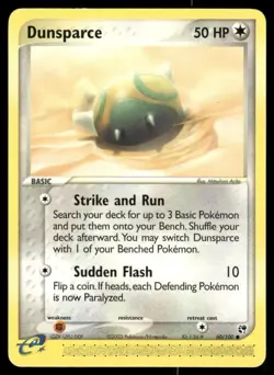 Pokemon Tcg Dunsparce #60 Pokemon Sandstorm LP - Image 1