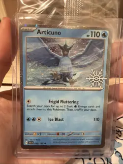 Articuno 032/159 Journey Together Holiday Calendar Snowflake Stamp Promo SEALED - Image 1
