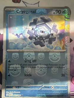Pokemon TCG Cryogonal (Master Ball Pattern) 027/086 SV: Black Bolt Near Mint - Image 3