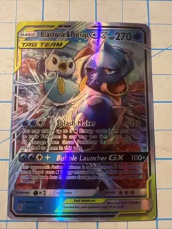 Custom Blastoise&piplup Gx Fun Fan Art (Custom Made Cards) Pokemon Card - Image 1