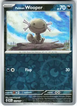 Paldean Wooper - 127/197 Pokemon SV03: Obsidian Flames Reverse Holo Common NM - Image 1