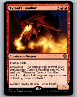 Magic MTG Starter Commander Decks Tyrant's Familiar #165 TCG CCG - Image 1