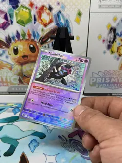 Pokemon TCG Munkidori Masterball Holo Rare Prismatic Evolutions - Image 3