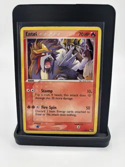 Pokemon TCG Entei 1/17 Pop Series Promos 2 Rare Holo - DMG - Image 1