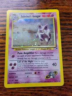 Pokemon TCG Sabrina's Gengar Gym Heroes 14/132 Unlimited Holo Rare LP! - Image 1