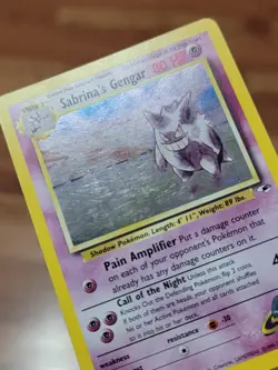 Pokemon TCG Sabrina's Gengar Gym Heroes 14/132 Unlimited Holo Rare LP! - Image 2