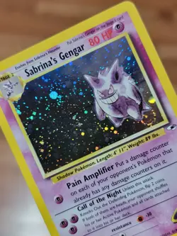 Pokemon TCG Sabrina's Gengar Gym Heroes 14/132 Unlimited Holo Rare LP! - Image 4