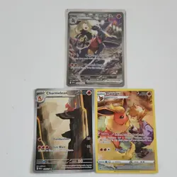 Pokemon TCG Charmeleon, Flareon, Cynthia's Garchomp GX Stage 1 GX Holo Lot - Image 1