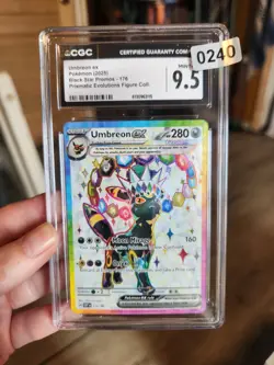 2025 😺 CGC 9.5 Umbreon ex 176 BS Promo Prismatic Evolutions Holo Pokemon - Image 1