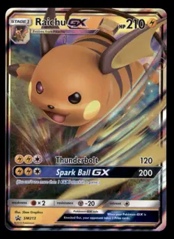 Raichu GX - SM213 Holo Promo Sun & Moon Promo Pokemon TCG NM - Image 1