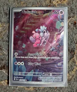 Pokemon Tinkatink Paldean Fates 216/193 Full Art Secret Rare Holo 2023 - Image 1