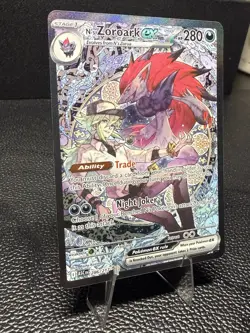 Pokemon N’s Zoroark Ex 286/217 SIR Ascended Heroes PACK FRESH NM - Image 2