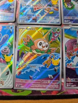 Pokemon 30th Anniversary First Partners Illustration Collection IR Set Of Nine - Image 3