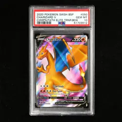 PSA 10 GEM MT 2020 Pokemon ENG Charizard V SWSH050 D Promo - Image 2