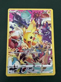 Pikachu 160/159 Crown Zenith Full Art Holo Secret Rare Pokemon TCG - Image 1