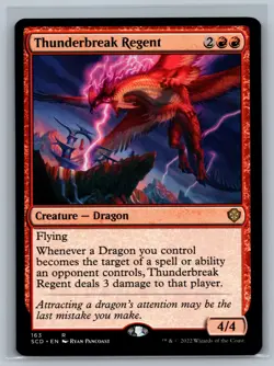Magic MTG Starter Commander Decks Thunderbreak Regent #163 TCG CCG - Image 1